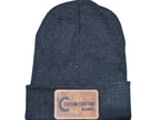 Custom Beanie with Laser - Engraved Leatherette Patch – Stylish & Warm Personalized Winter Accessory - Hats - Custom Crafting Alliance, LLC