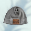 Custom Beanie with Laser - Engraved Leatherette Patch – Stylish & Warm Personalized Winter Accessory - Hats - Custom Crafting Alliance, LLC