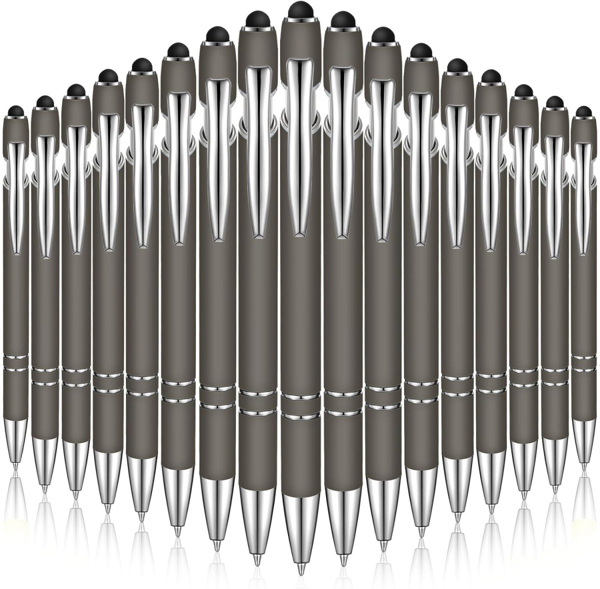 Custom Engraved 2 - in - 1 Stylus & Ballpoint Pen – Sleek Metal Design, Smooth Black Ink, Personalized Branding Gift - Pens - Custom Crafting Alliance, LLC