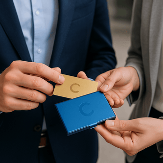 Custom Engraved Stainless Steel Card Holder – Slim Anti - Fingerprint Business & Credit Card Organizer - Custom Crafting Alliance, LLC