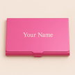 Custom Engraved Stainless Steel Card Holder – Slim Anti - Fingerprint Business & Credit Card Organizer - Business Card Holder - Custom Crafting Alliance, LLC
