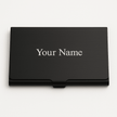 Custom Engraved Stainless Steel Card Holder – Slim Anti - Fingerprint Business & Credit Card Organizer - Business Card Holder - Custom Crafting Alliance, LLC