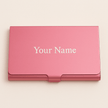 Custom Engraved Stainless Steel Card Holder – Slim Anti - Fingerprint Business & Credit Card Organizer - Business Card Holder - Custom Crafting Alliance, LLC