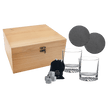 Custom Engraved Whiskey Gift Set – Red Alder Box with Glasses, Slate Coasters & Whiskey Stones - Custom Crafting Alliance, LLC