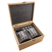 Custom Engraved Whiskey Gift Set – Red Alder Box with Glasses, Slate Coasters & Whiskey Stones - Barware - Custom Crafting Alliance, LLC