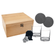 Custom Engraved Whiskey Gift Set – Red Alder Box with Glasses, Slate Coasters & Whiskey Stones - Barware - Custom Crafting Alliance, LLC