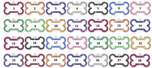 Custom Glitter Pet ID Tag – Personalized Dog or Cat Name Tag with Engraving – Fun Shapes & Colors – Lightweight, Durable Pet Safety Accessory - Pet - Custom Crafting Alliance, LLC