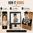 Custom Graduation Photo Prop – Then & Now Personalized Baby Photo Sign - Signs - Custom Crafting Alliance, LLC