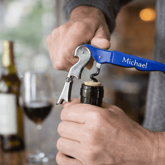 Custom Laser - Engraved Waiter’s Corkscrew | Wine Key — 21 Colors - Cocktail Shakers & Tools - Custom Crafting Alliance, LLC
