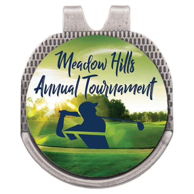 Custom Printed Golf Ball Marker and Antique Finish Hat Clip - Golf - Custom Crafting Alliance, LLC