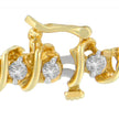 14K Yellow Gold Round Cut Diamond Spiral Link Bracelet (3.00 cttw, H-I Color, SI2-I1 Clarity)