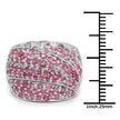 2.97 Carat Genuine Ruby .925 Sterling Silver Ring