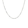 18k White Gold Box Chain 0.6mm