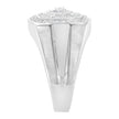 14K White Gold Men's 1 CTTW Diamond Band Ring