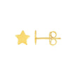 14k Yellow Gold Post Earrings with Stars
