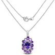 7.24 Carat Genuine Amethyst .925 Sterling Silver Pendant