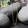 2.3mm 14k Yellow Gold Diamond Cut Cable Link Chain