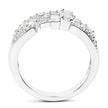 0.60 Carat Genuine White Diamond .925 Sterling Silver Ring