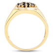0.91 Carat Genuine Black Diamond .925 Sterling Silver Ring