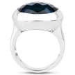 10.25 Carat Genuine London Blue Topaz .925 Sterling Silver Ring