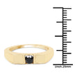 0.25 Carat Genuine Black Diamond .925 Sterling Silver Ring