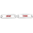 2.52 Carat Genuine Orange Sapphire .925 Sterling Silver Bracelet