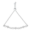 .925 Sterling Silver Diamond Accent Heart and Infinity 4â€-10â€ Adjustable Bolo Bracelet (I-J Color, I3 Clarity)
