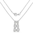 0.54 Carat Genuine White Diamond .925 Sterling Silver Pendant