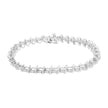 .925 Sterling Silver 1 cttw Prong-Set Diamond Link Bracelet (I-J, I1-I2) - 7.25
