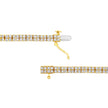 14K Yellow Gold Plated .925 Sterling Silver 3.0 Cttw Diamond Link Bracelet (K-L Color, I2-I3 Clarity) - 7.25