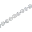 14K White Gold 3-3/4 Cttw Round-Brilliant Cut Diamond 7-1/4