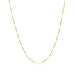 14k Yellow Gold Oval Cable Link Chain 0.6mm