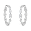 10K White Gold Diamond Hoop Earrings (1 1/2 cttw, H-I Color, I1-I2 Clarity)