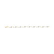 10k Two-Tone Gold 1/3 Cttw Diamond Pave Set Heart S-Link 7.25