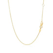 14k Yellow Gold Smooth Flat Horizontal Bar Style Necklace