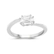 0.33 Carat Genuine White Diamond 18K White Gold Ring (F-G Color, VVS-VS Clarity)