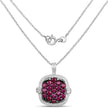 1.43 Carat Genuine Ruby .925 Sterling Silver Pendant