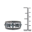 0.62 Carat Genuine Blue Diamond .925 Sterling Silver Ring
