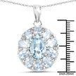 7.65 Carat Genuine Blue Topaz .925 Sterling Silver Pendant