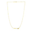 14k Yellow Gold Chain Necklace with Horizontal Arrow Pendant