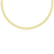 14k Yellow Gold Men's Necklace with Track Design Links