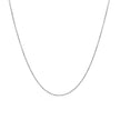 10k White Gold Cable Link Chain (0.50 mm)