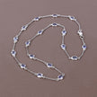 5.94 Carat Genuine Tanzanite .925 Sterling Silver Necklace