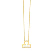 14K Yellow Gold Libra Necklace