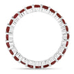 1.63 Carat Genuine Ruby 14K White Gold Ring