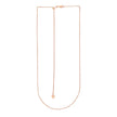14k Rose Gold Adjustable Wheat Chain (1.00 mm)