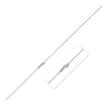Double Extendable Bead Chain in 14k White Gold (1.00 mm) - Necklaces - Custom Crafting Alliance, LLC