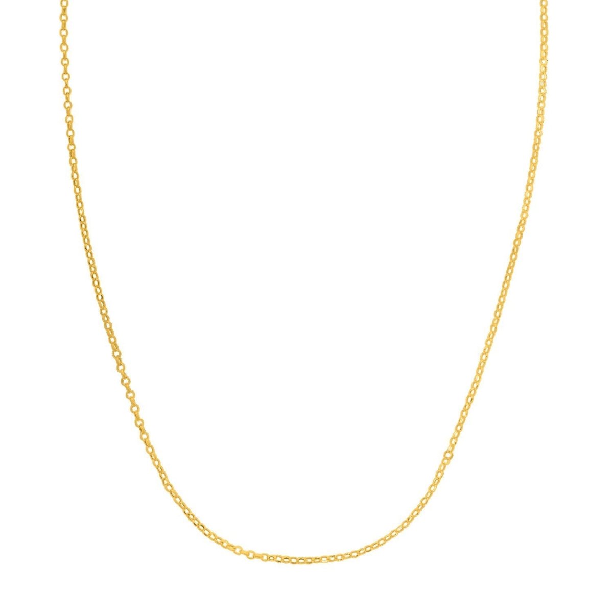 Double Extendable Cable Chain in 14k Yellow Gold (1.40 mm) - Necklaces - Custom Crafting Alliance, LLC