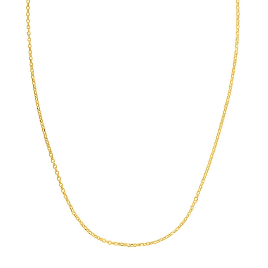 Double Extendable Cable Chain in 14k Yellow Gold (1.40 mm) - Necklaces - Custom Crafting Alliance, LLC
