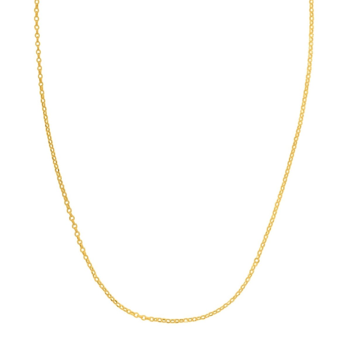 Double Extendable Cable Chain in 14k Yellow Gold (1.40 mm) - Necklaces - Custom Crafting Alliance, LLC
